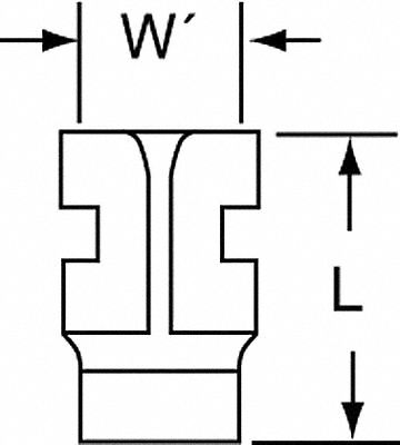 Female Flag Disconnect, Bare, PK1000