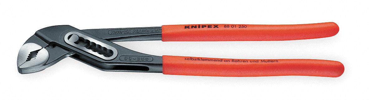 Water Pump Plier, 10 In, Self Grip, Plastic