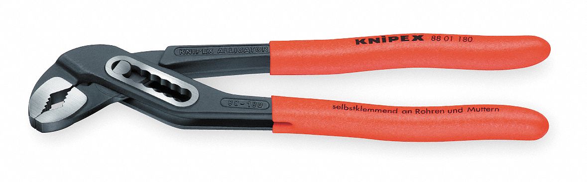 Water Pump Plier, 7 In, Self Grip, Ergo