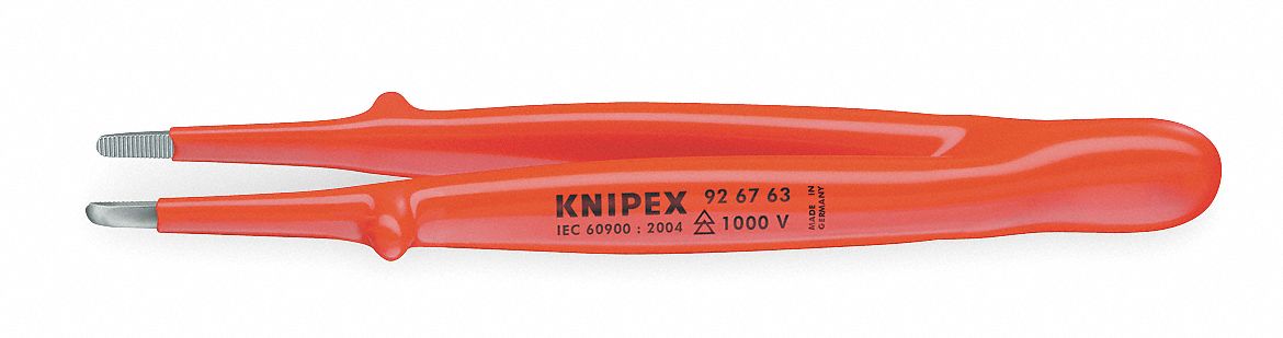 Insulated Tweezer, Straight, 5 3/4 In