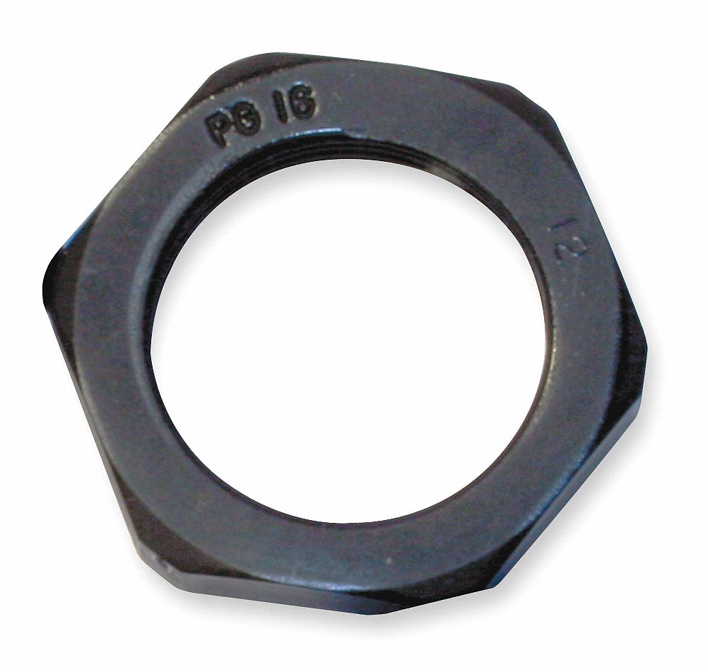 Cord Connector Locknut, Nylon, PG9