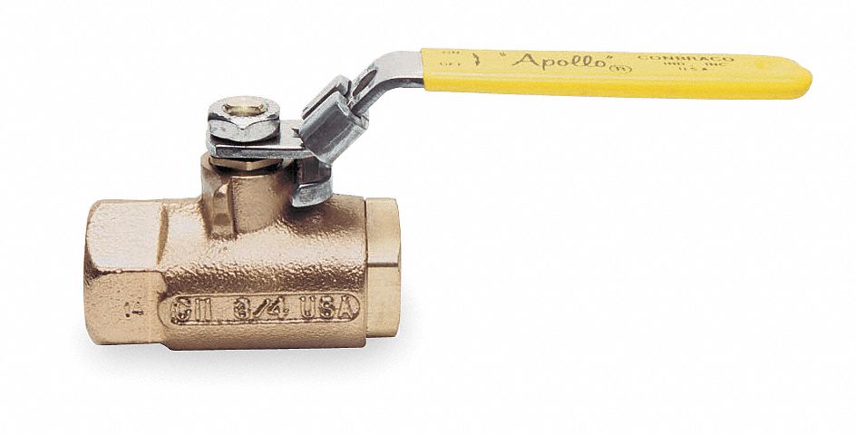 Ball Valve, Locking Handle, 1 1/4 In