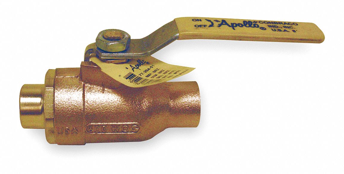 Two Piece Ball Valve, 1 1/2 In, Solder