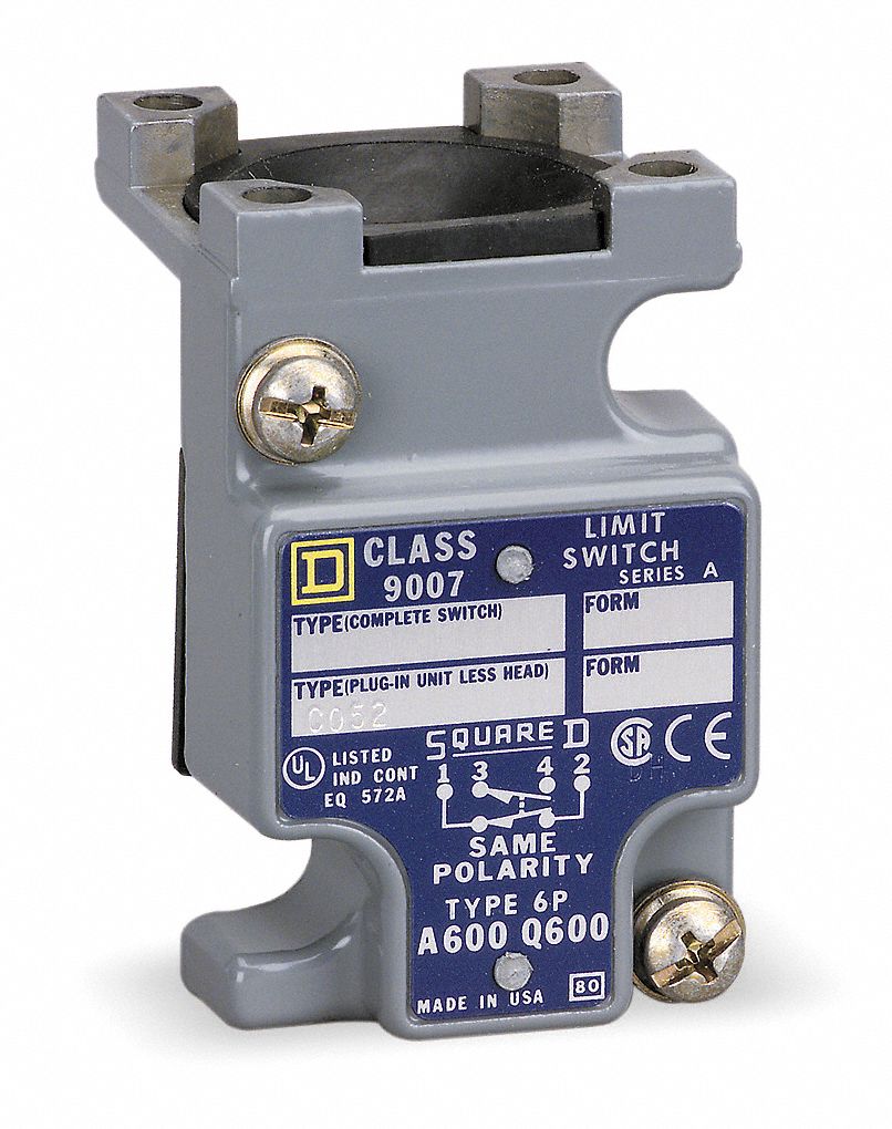 Limit Switch Body, 1NO, 1NC, 10A @ 600V
