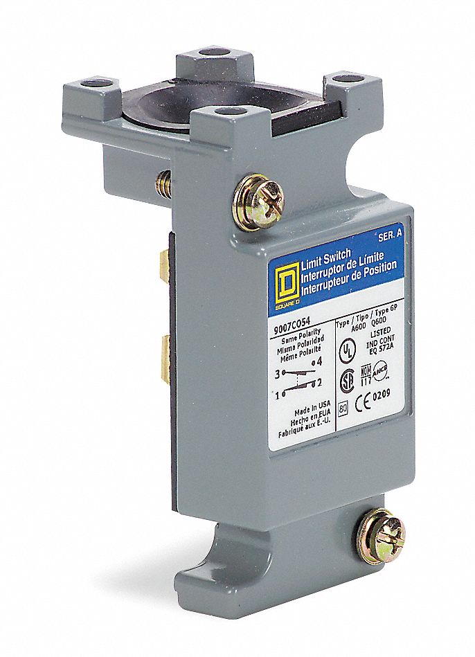 Limit Switch Body, 2NO, 2NC, 10A @ 600V