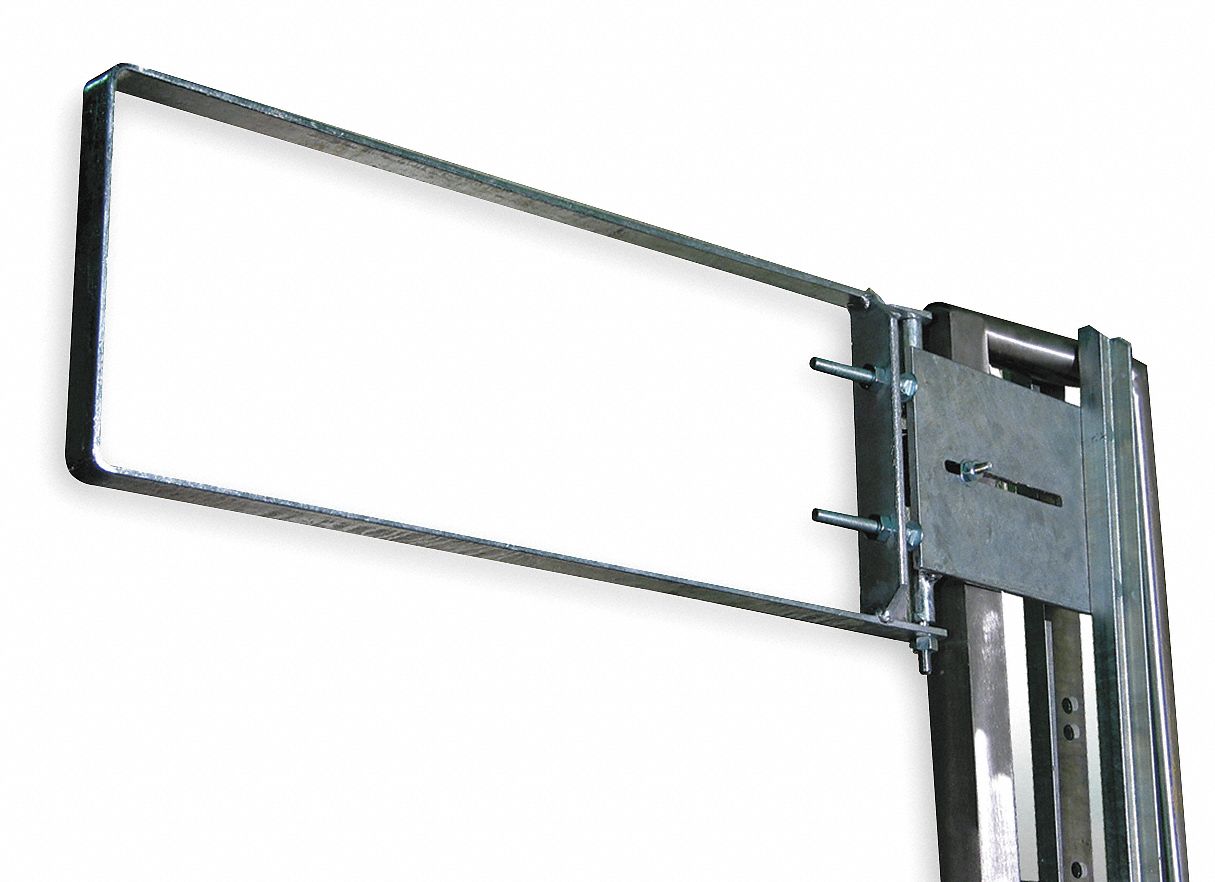 Adj Safety Gate, 34-36 1/2 In, Galv Steel