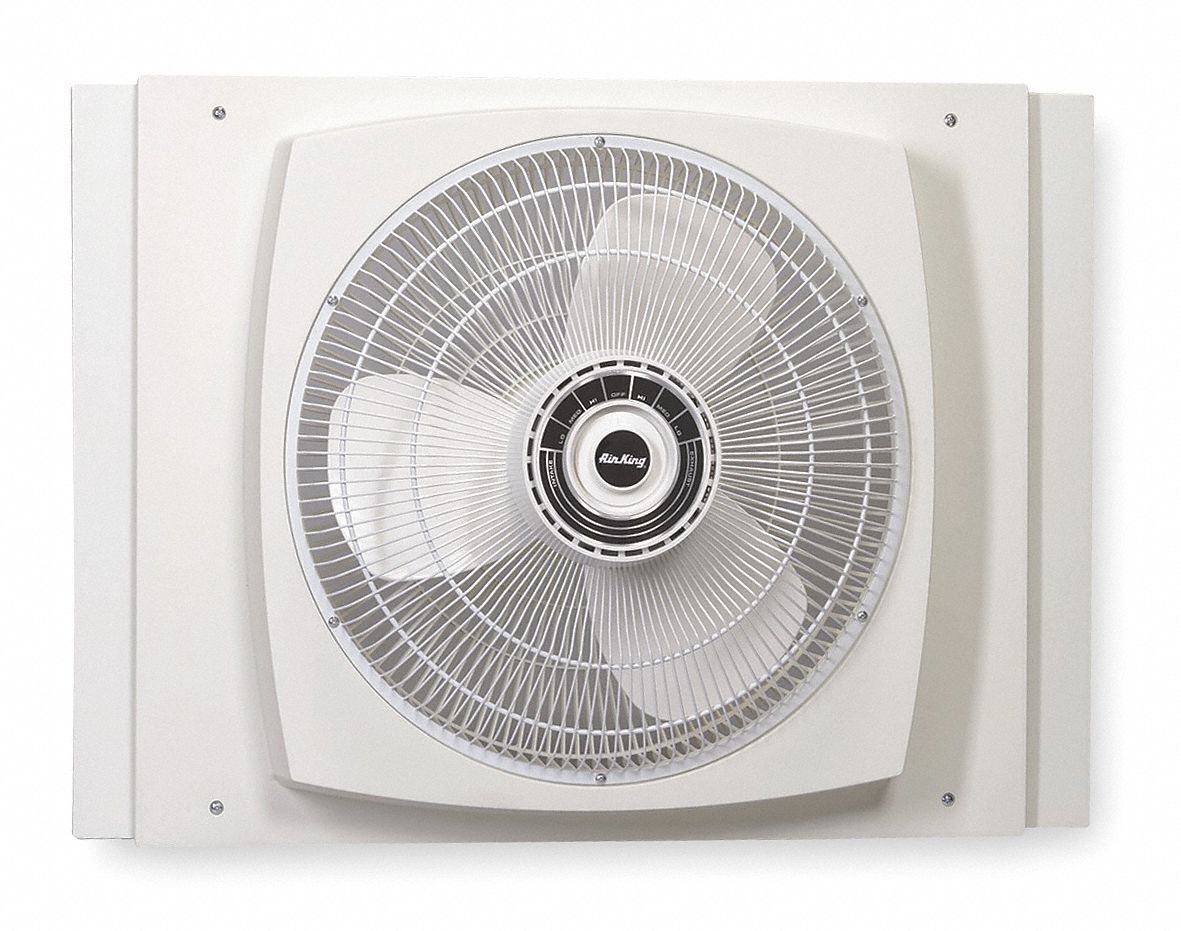Window Fan, 2470/1700/1360 cfm, 16 in.