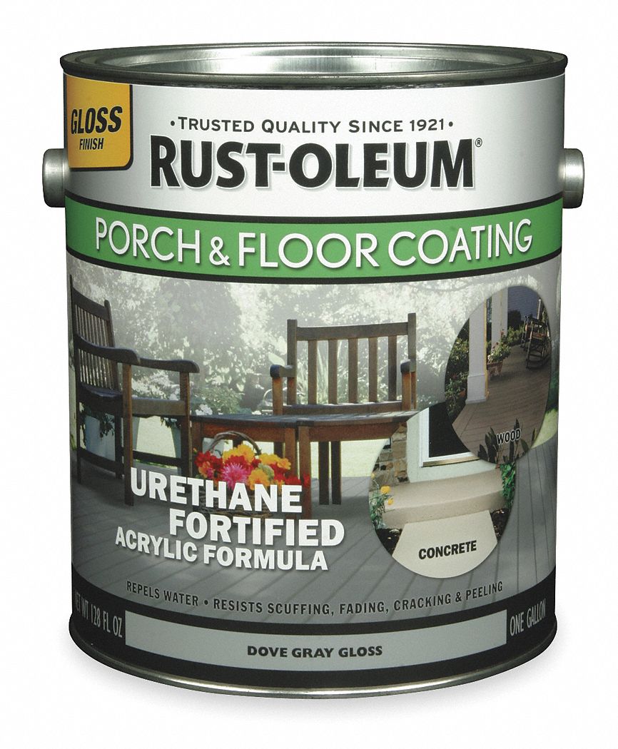 Floor Coating, 1 gal, Pure White
