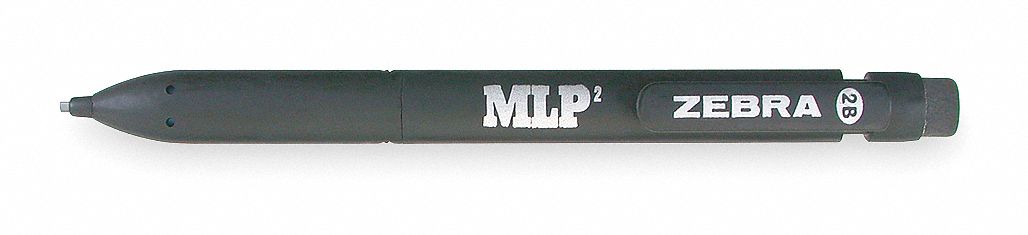 Mechanical Pencil, 0.9mm/#2B Square, Black