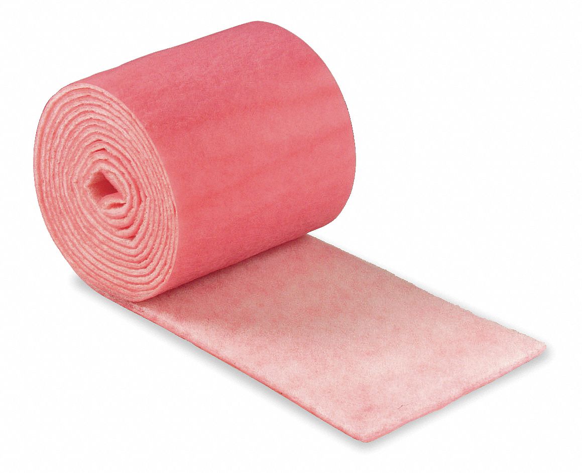 Filter Media Roll, 180 ft.Lx84Wx1/4In. T