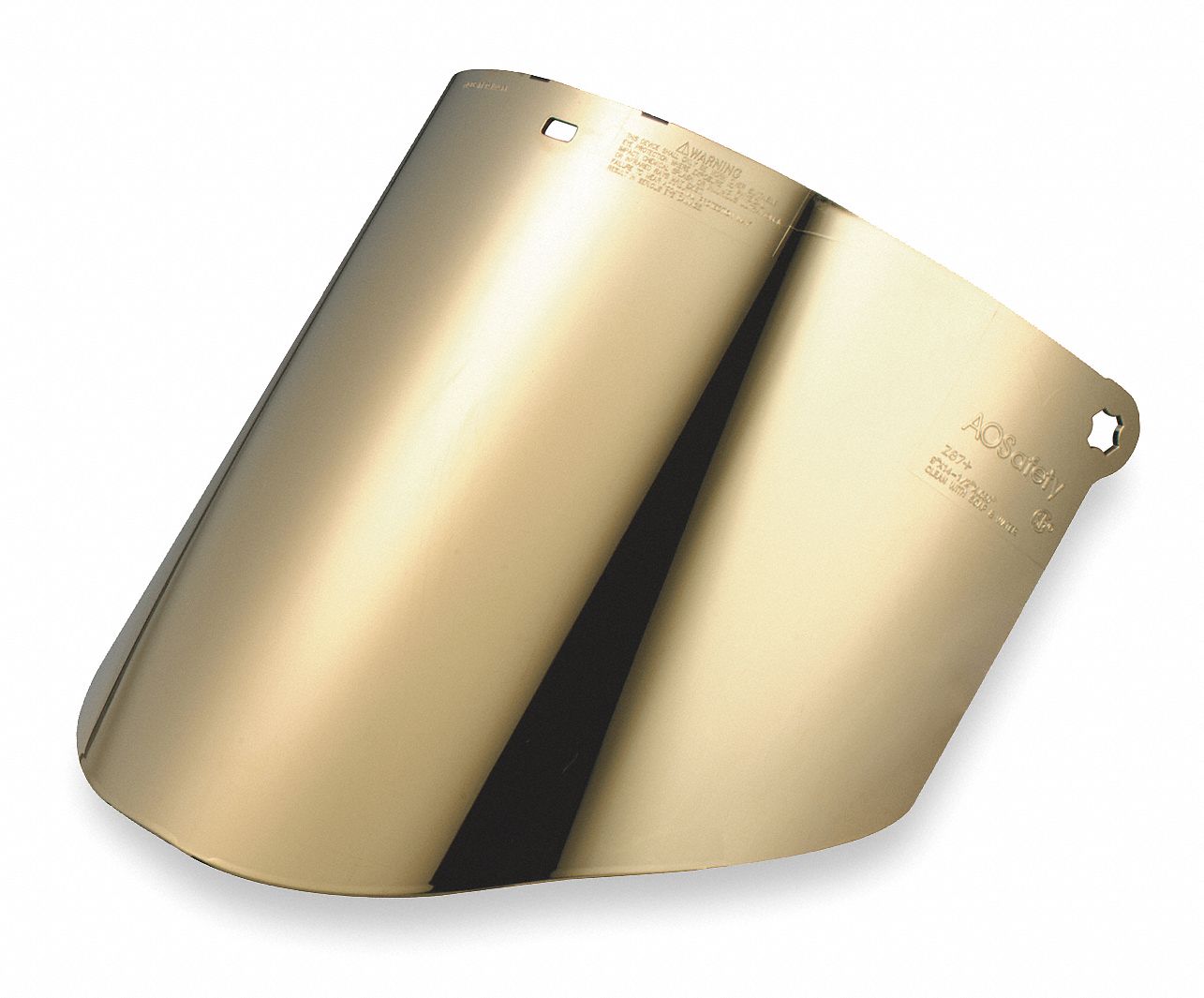 Faceshield Visor, Poly, GldPltdGr, 9x14-1/2