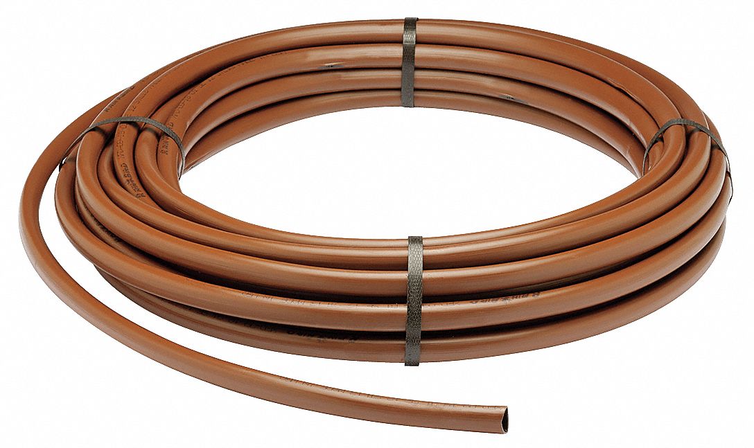Emitter Tubing, 1/2 In, 100 Ft, Brown