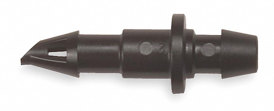 Coupling, 1/4 In. Tubing, Blk, Plstc, PK10