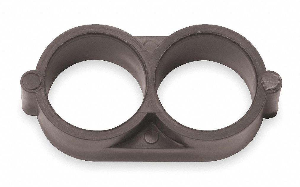 End Closure, 1/2 In. Tubing, Brn, Plstc, PK2