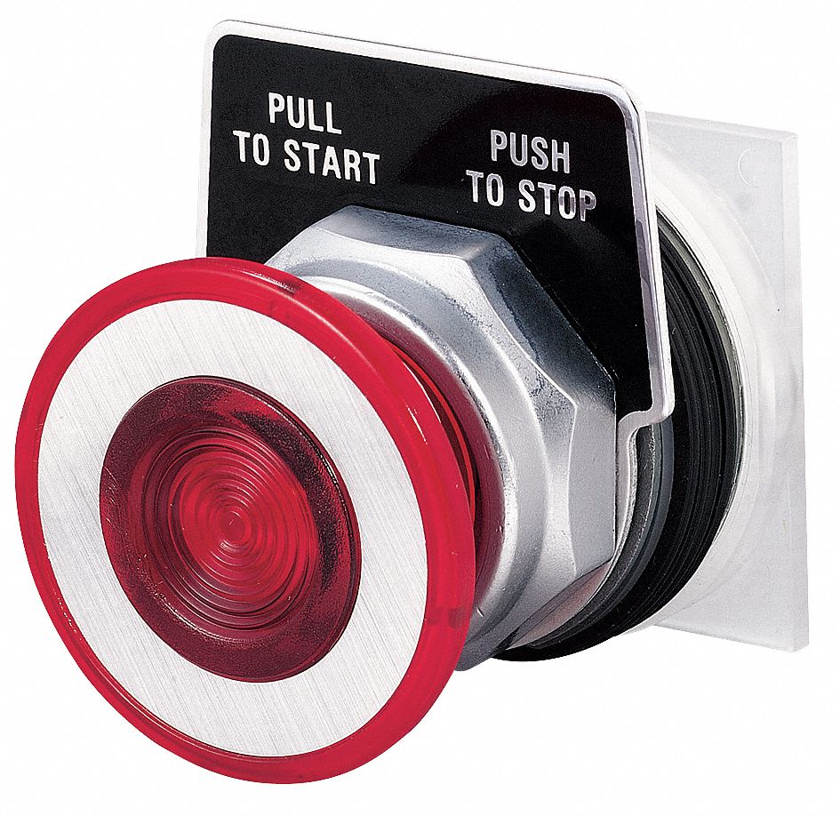 Pushbutton, Red, 30 Mm