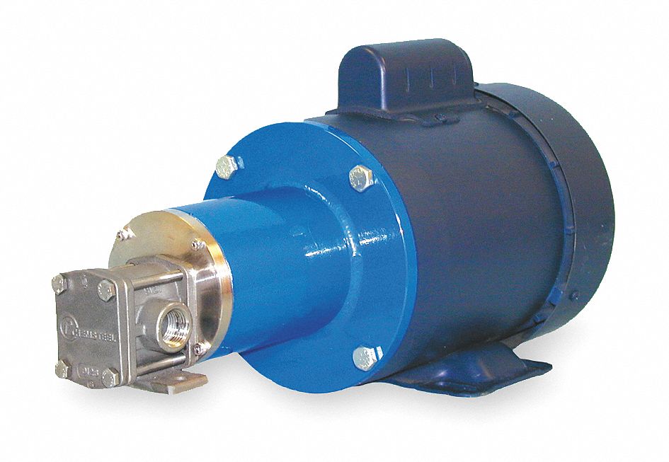Gear Pump, Magnetic Drive, 1/3HP, 1 Phase
