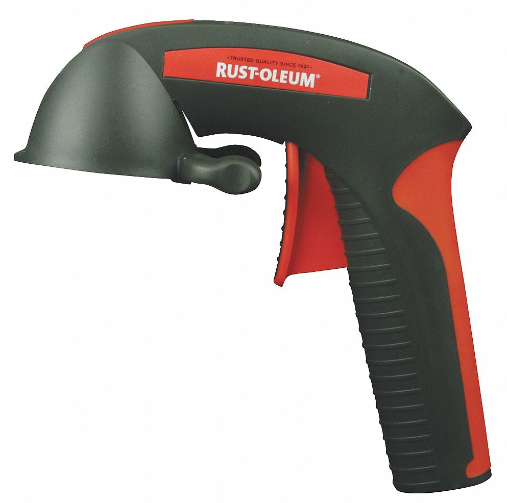 Spray Can Grip, 7-3/8x1-3/4In, Blk