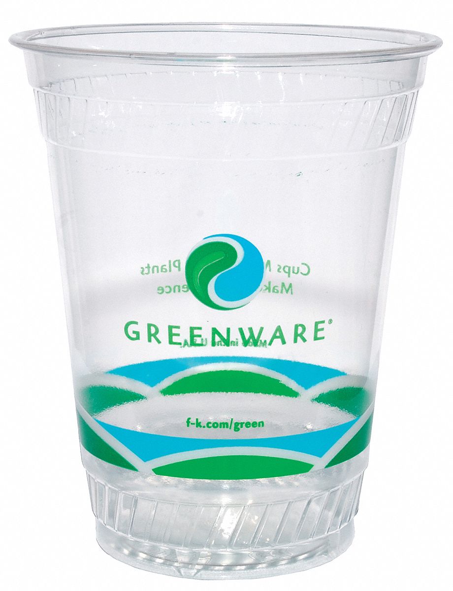 Cold Cup, Compostable, 12 Oz, PK 1000