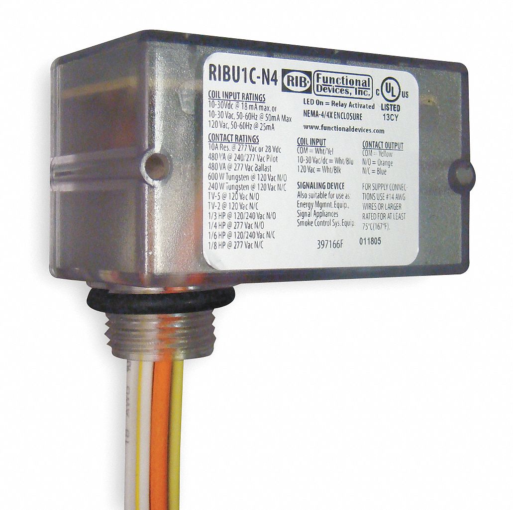 Enclosed Pre Wired Relay, Pilot Duty