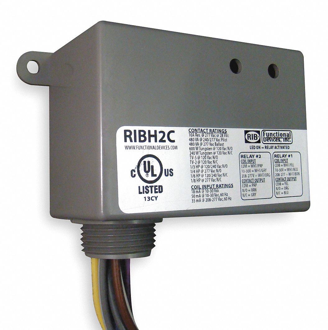 Enclosed Pre Wired Relay, Pilot Duty