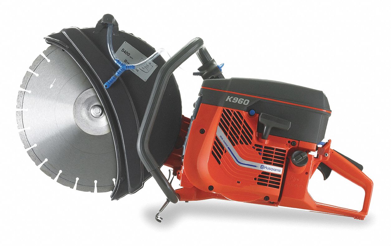 Power Cutter, 2-Cycle, Wet/Dry Cut, 6.1 HP