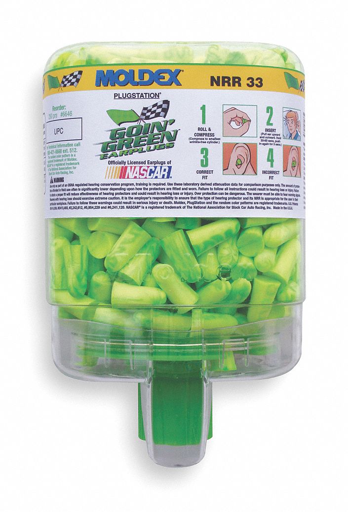 Ear Plugs, 33dB, W/o Cord, Univ, PK250