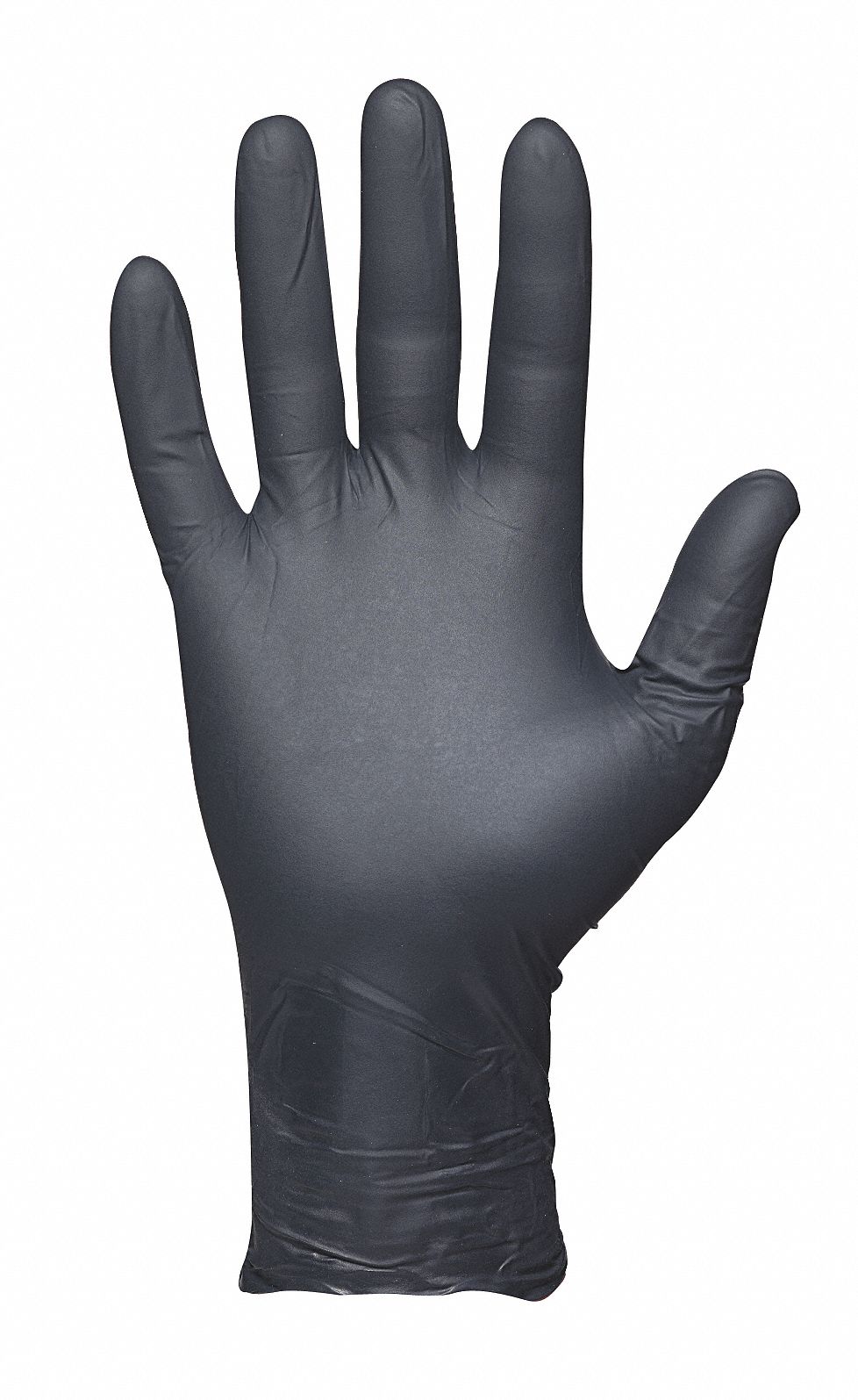 Disposable Gloves, Nitrile, XL, Black, PK50