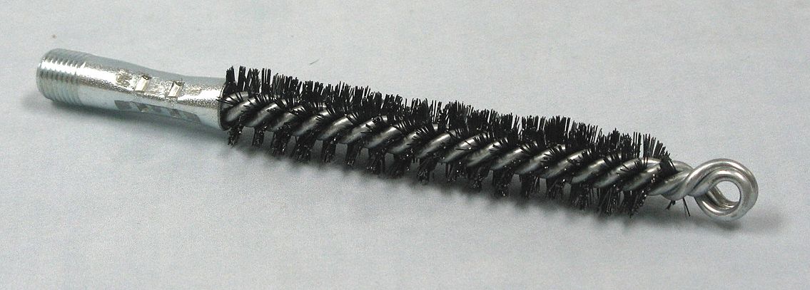 Flue Brush, Wire, L 4 1/2 In, Dia 3/4 In