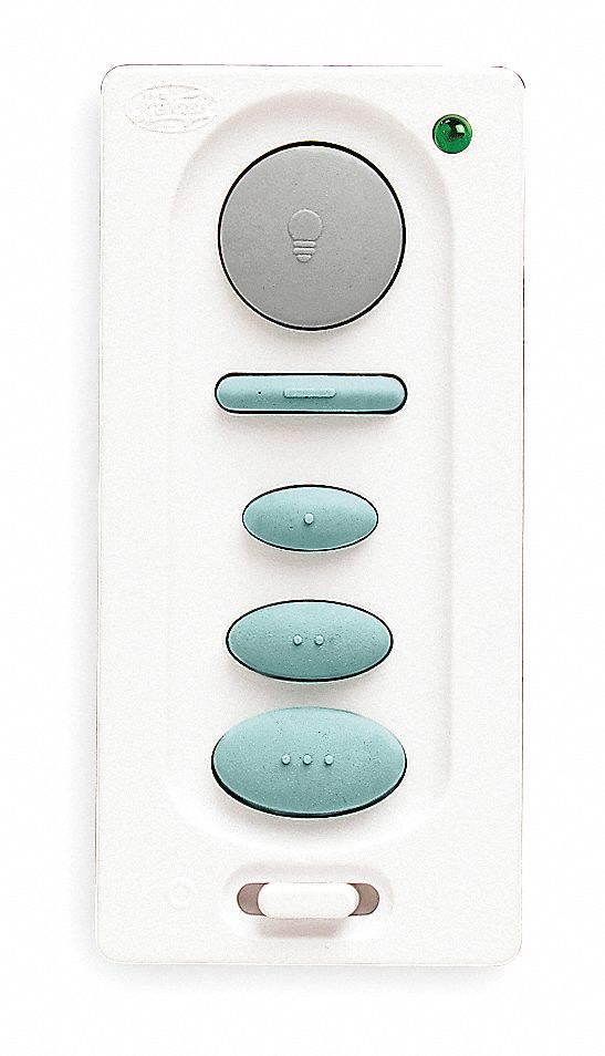 Fan Speed and Light Control, White