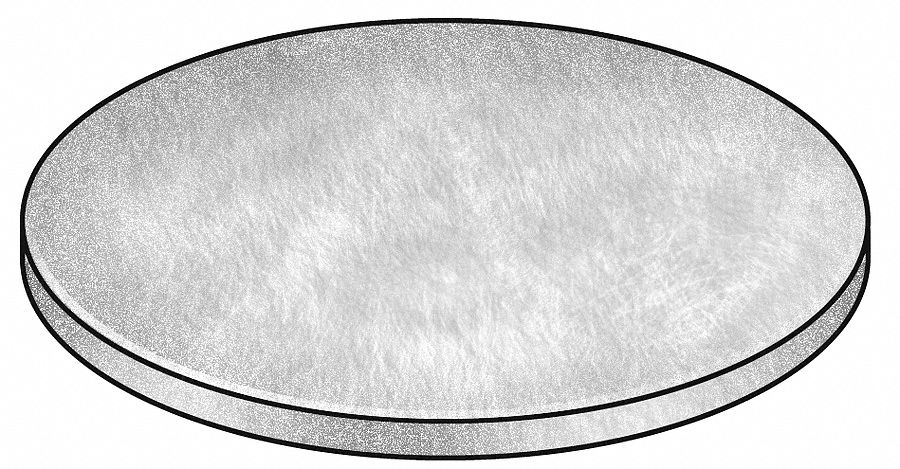 Felt Disc, F1 Grade, 1/8 In Thick, 4 In Dia