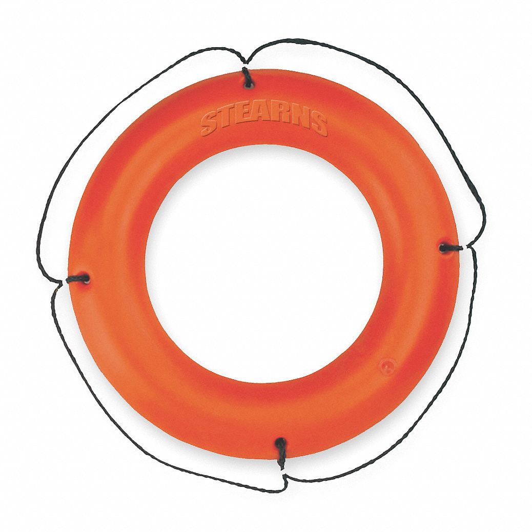 Ring Buoy, Orange, Polyethylene