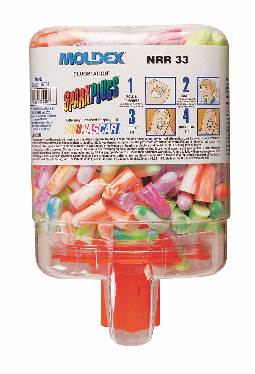 Ear Plugs, 33dB, W/o Cord, Univ, PK250