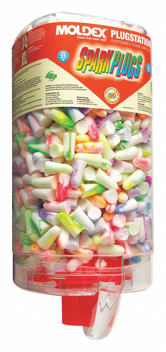 Ear Plugs, 33dB, W/o Cord, Univ, PK500