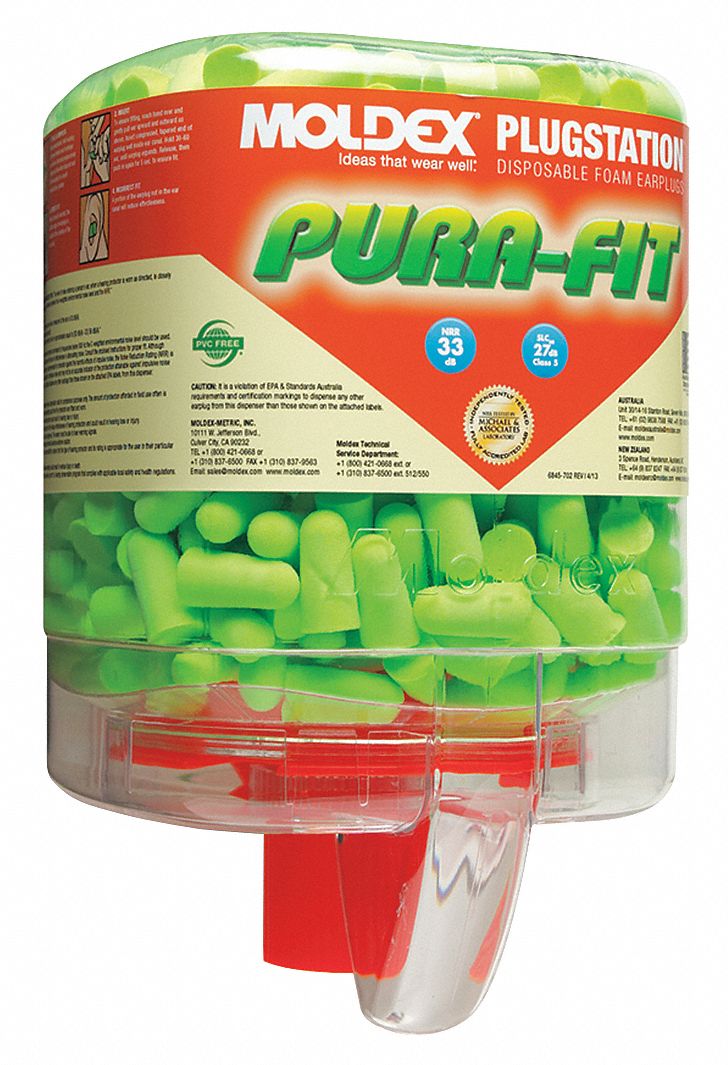 Ear Plugs, 33dB, W/o Cord, Univ, PK250