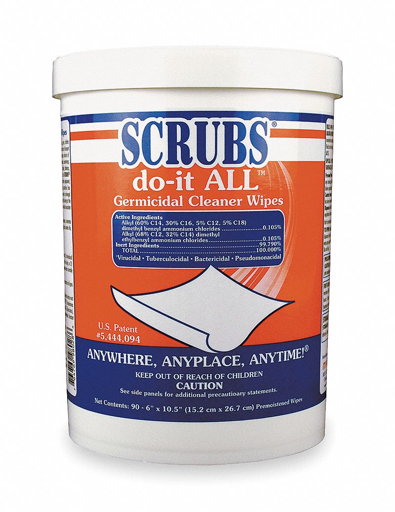 Germicidal Disinfecting Wipes, Lemon Lime