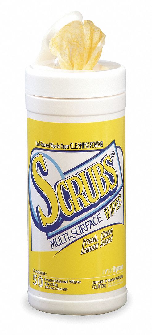 Multipurpose Cleaning Wipes, Lemon