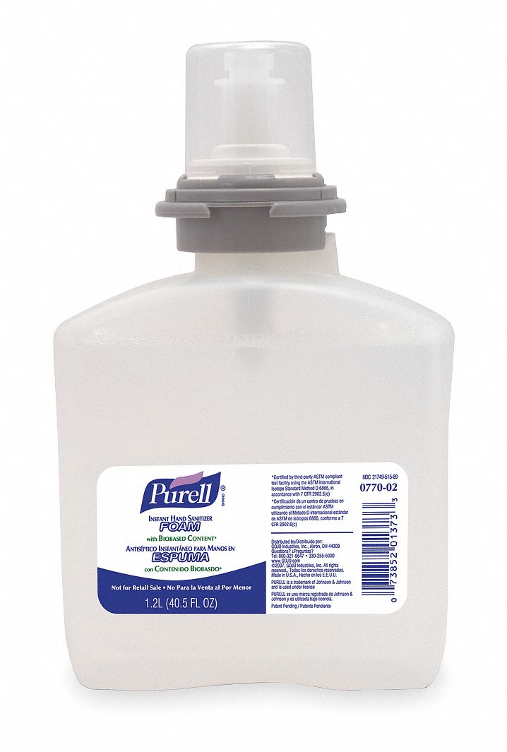 Hand Sanitizer Refill, Foam, PK 2