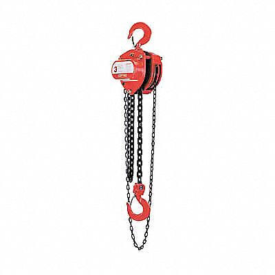 LHH Hand Chain Hoist, 1/2T, 10Ft Lift