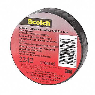 Electrical Tape, 1-1/2x30 ft, 30 mil, PK 12
