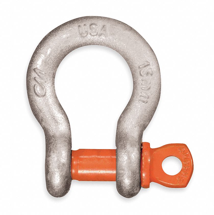 Screw Pin Anchor Shackle, 3/4In, 4 3/4 Ton