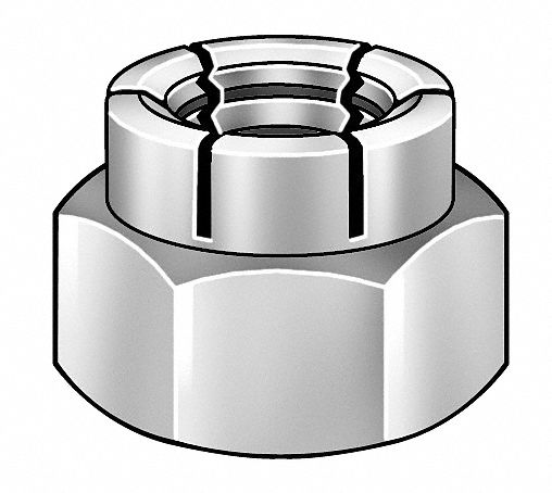 Locknut, Flexible Top, 5/16-18, PK100