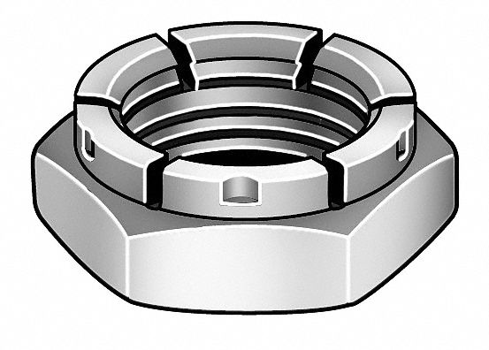 Locknut, Flexible Top, 1/4-20, PK 100