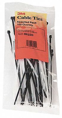 Cable Tie Assortment Pack, PK1000