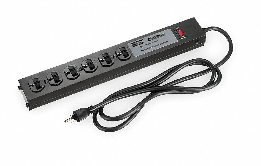 Surge Protector, Hospital Grade, 6 Outlets