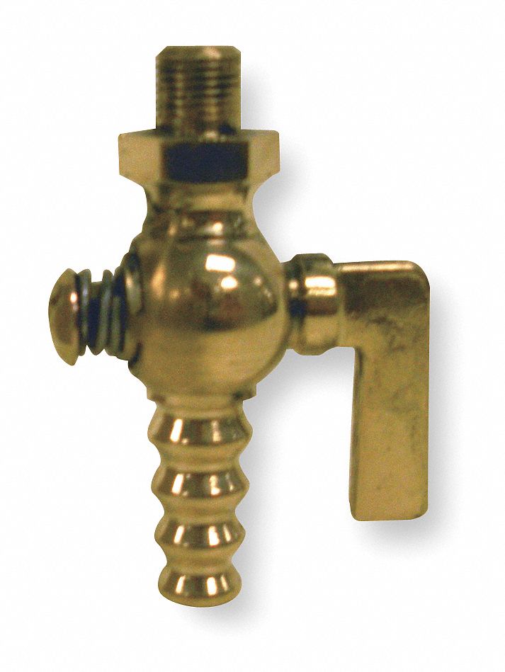 Air Cock, 1/8 In, MNPT x Hose, Lever