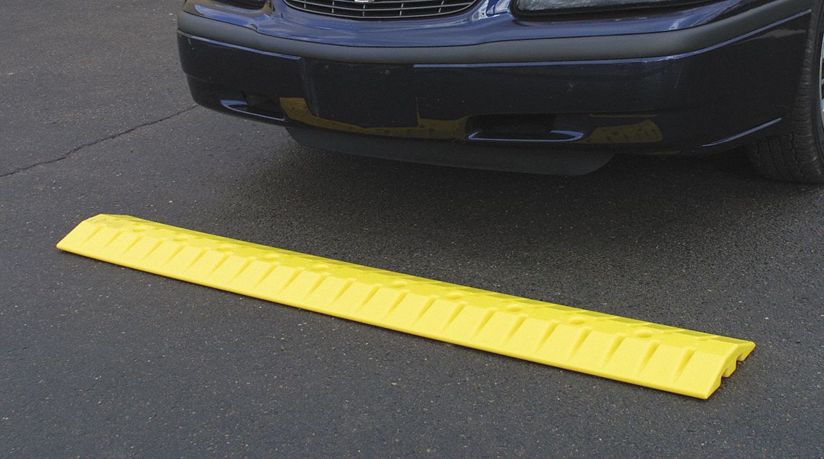Poly Speed Bump Cable Guard, 10x2x72 In