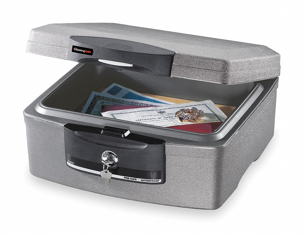 Fire-Safe, Waterproof Chest, 0.36 Cu-Ft