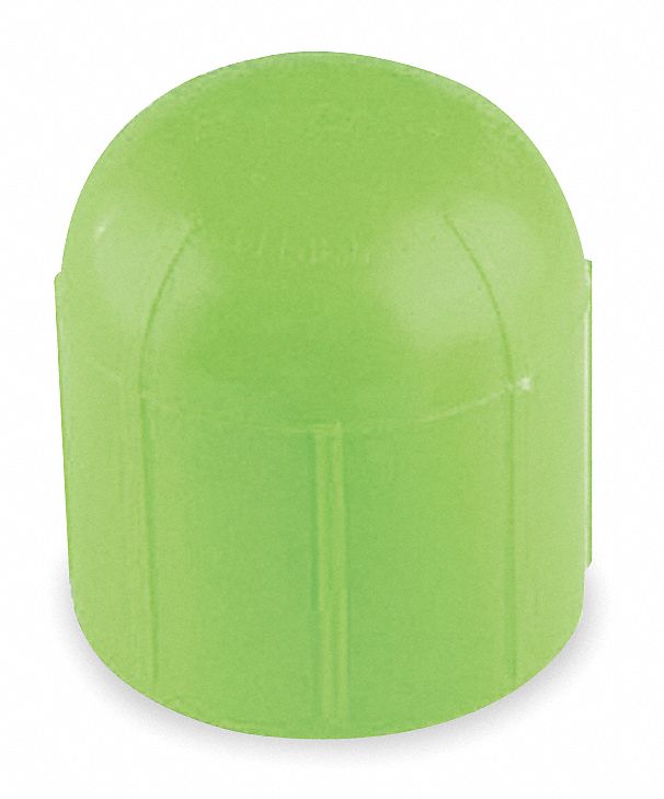 Rebar Cap, 2 3/4 In, Poly, Lime
