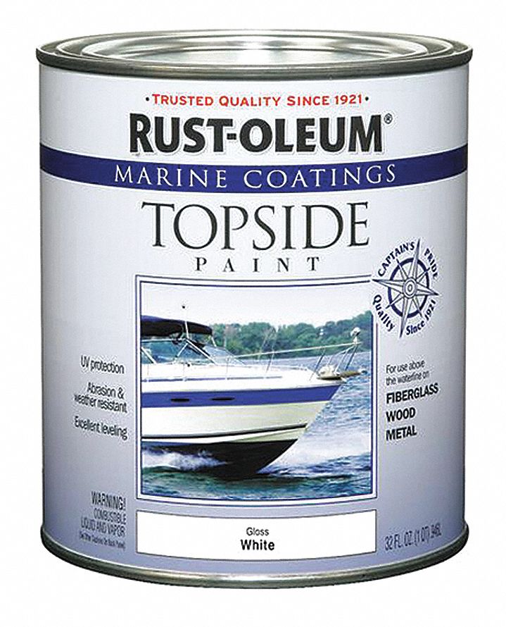 Topside Paint, Bright Red, Alkyd