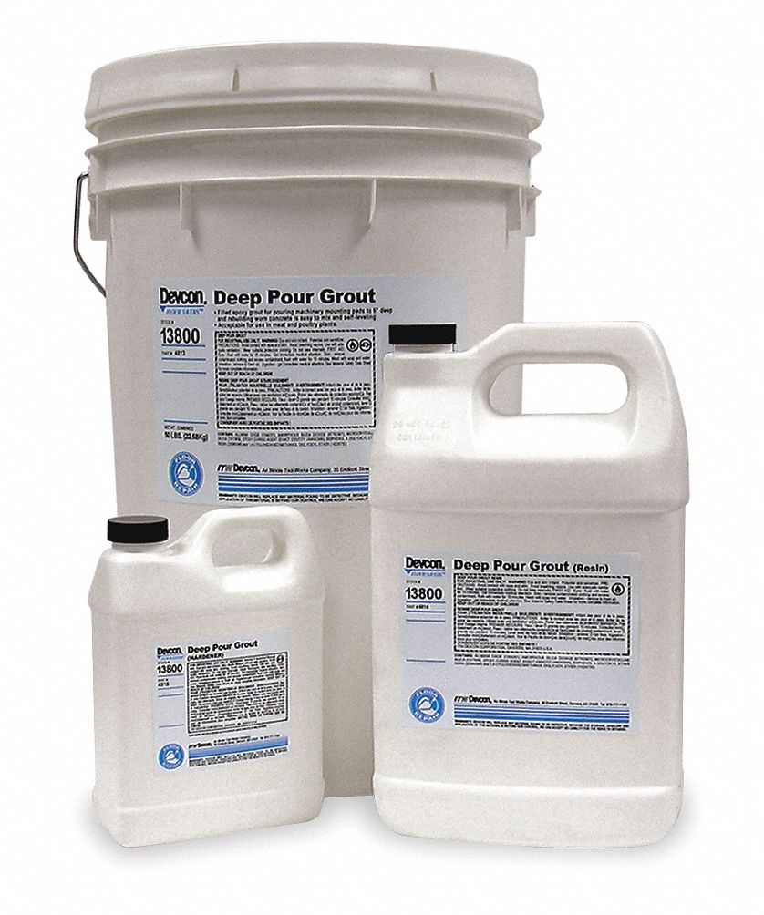 Deep Pour Grout, 3.1 Gal, 5 Sq Ft @ 1In